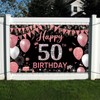 Couryxqq Happy Birthday Banner, 50th Birthday Decorations Backdrop, Extra Large
