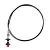 Camotokiit 55204 Control Cables,Adjustable Throttle Cables with 2 in. Black