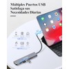 LENTION 7 en 1 Hub USB C a HDMI 4K60Hz,