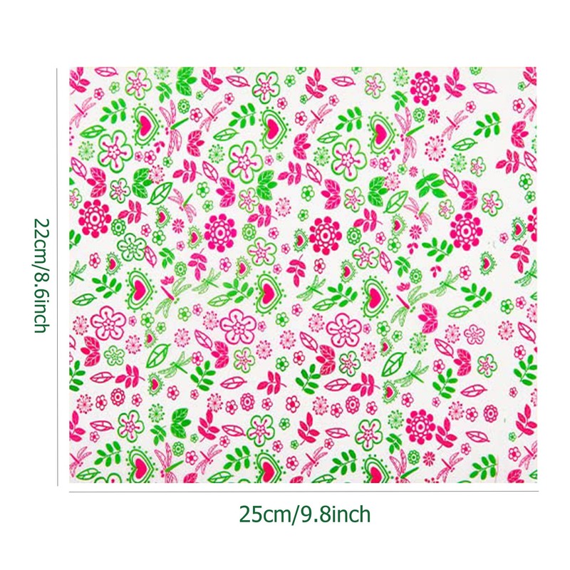 ZZJ 150pcs Flower Patterned Wax Food Paper Liners for Picnic,