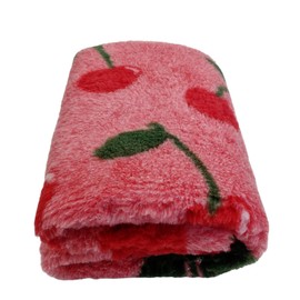 WOOF AND PUP | Non Slip Vet Bedding | Cherry Fruit Pattern | Machine Washable | UK Manufactured | Non-slip | Dog Bed | Whelping | Vet bed (Small 50cm x 75cm (20" x 30"))