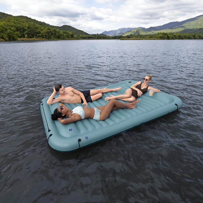 Bestway Hydro-Force Sun Soaker Inflatable Water Floating Platform 4 Person