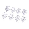 50Pcs Tulip Paper Clips Cute Purple Tulip Design Durable Metal
