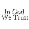 CafePress in God We Trust Oval Car Magnet, Euro Oval