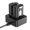 Magolin 2-Pack Rechargeable Battery 6040mAh with Dual Dock Charger Station