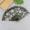 LOYELEY Flower Fan Rose Pattern Folding Dance Dance Spanish Don