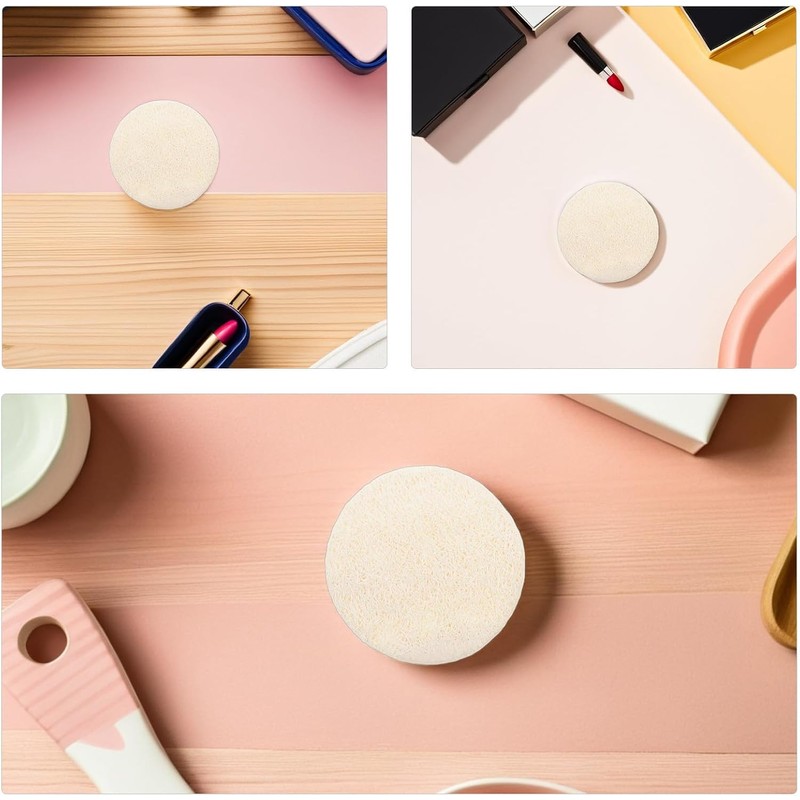 Esponjas Vegetales de Lufa Natural Beige (50 Piezas) - Exfoliante