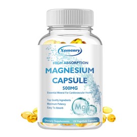 Xemenry - Magnesium (Glycinate) Supplement - 500MG - Premium Ingredients, Maximum Potency - Made in the USA