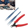 Repair Tweezers Pliers Accurate Electronic Electrician Tool Kit for Mobile