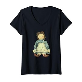 Womens Raggedy Ann (1918) V-Neck T-Shirt