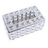 Crystal Tissue Dispenser Elegant Crystal Napkin Holder Decorative Facial Tissue