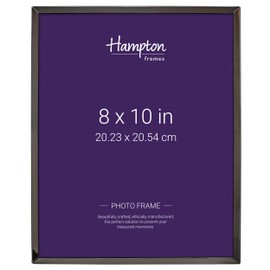 Hampton Frames KINGSBRIDGE 8x10 (20x25cm) Black Picture Frame Glass KIN80BNK