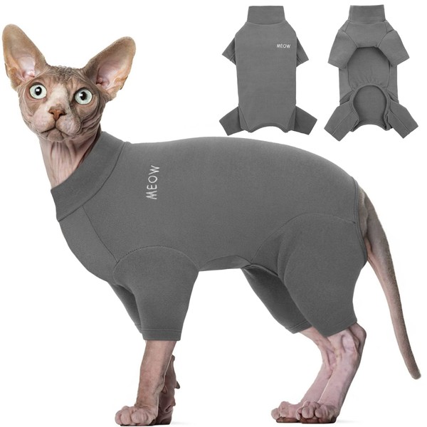 Hjyokuso Sphynx Cat Clothes, Breathable Soft Cat Jumpers For Cats