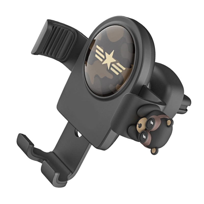 Car Phone Mount Cute Catoon Pattern Stable Vent Design Heat
