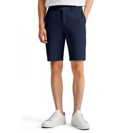 GINGTTO Mens Dress Shorts Navy Blue Casual Lightweight Golf Shorts for Men Stretch 36
