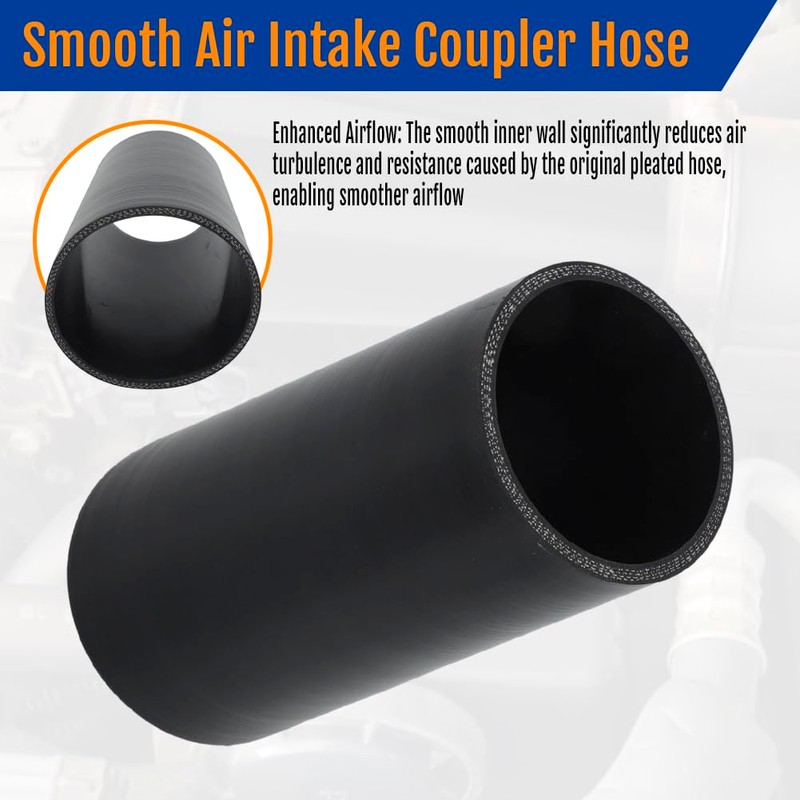 WIKIBB Air Intake Hose for 1985-1989 Chevy Corvette C4 Smooth