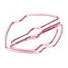 100pcs Paper Clips Portable Purple Lip Shape Rustproof Electroplated Metal