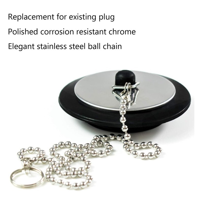 YUNYU 2 Pcs Universal bath plug, Bathroom Sink Plug Replacement,