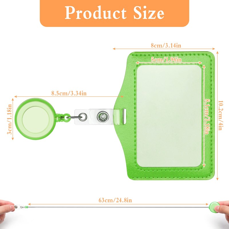 Pack of 10 ID Card Holders with ID Yo-Yo, Colourful