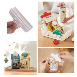 Bag Fastener Clip, Set of 2, Clamp, Food Clip, Antioxidant, Snack Storage, Food Retention, Bag Seal, Moisture Prevention, For Kitchen, Zipper Included, Kitchen Airtight, Refrigerator Bag Clip, Food Storage, Waterproof, Moisture-proof, Repeated Use, Large