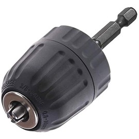 Yakamoz Quick Change 1/4-Inch Hex Shank 0.8-10mm Clamping Capacity Keyless Drill Chuck Screwdriver to Drill Converter Conversion Tool | 3/8-24UNF Mount ¡­