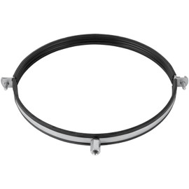 10" Inch Galvanized Pipe Hanger with Rubber - Conduit Mounting Clamp - Tube Brackets - Pipe Clamps - Tube Wall Mounting Bracket Clamp - Rigid Conduit Holder - PVC and Metal Pipe Attachment Hanger