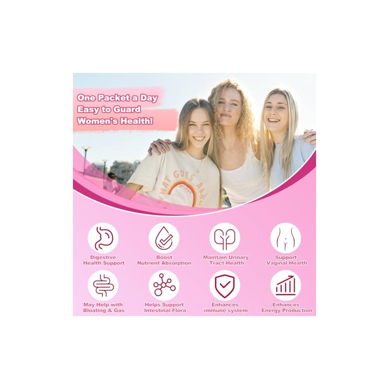 KFG Women's Probiotic Powder with 100 Billion CFUs & Organic