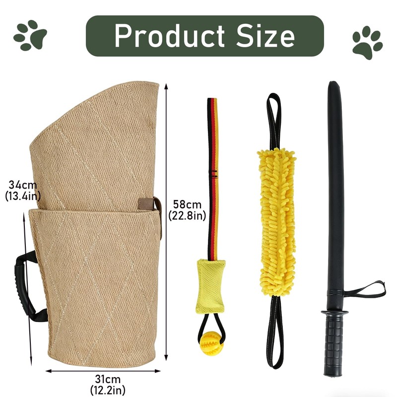 Dog Bite Sleeve Training Large Dogs 4 pcs Included Dog