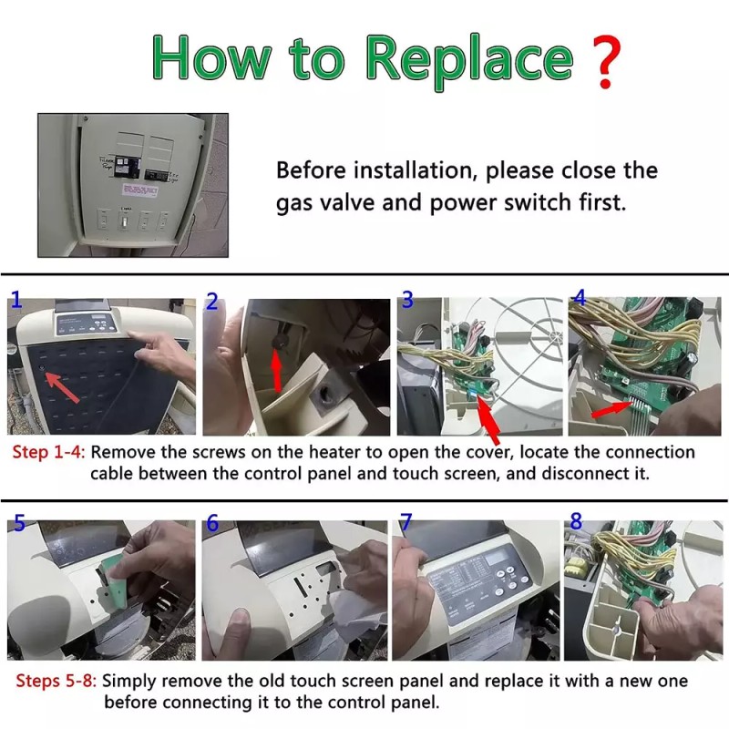 leizedong26 Replacement for Pentair 472610Z Switch Membrane Pad MasterTemp Pool