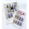 Coffin Press on Nails Medium Length Fake Nails Artificial False