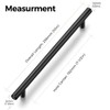 Ravinte 10 Pack Kitchen Cupboard Handles Black Cupboard Handles 192mm