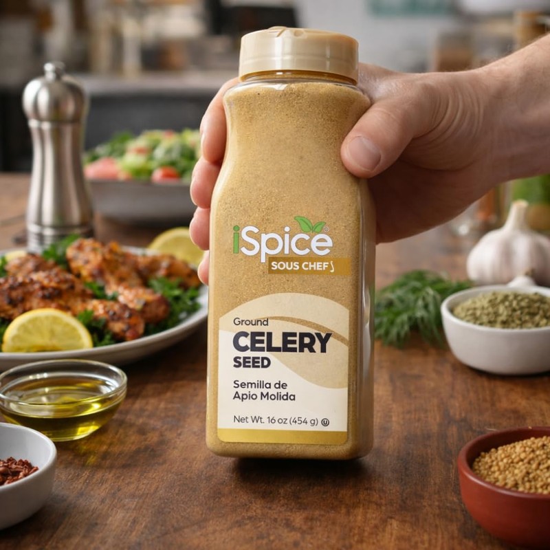iSpice | Celery Seed Ground | Bulk Size | Gourmet