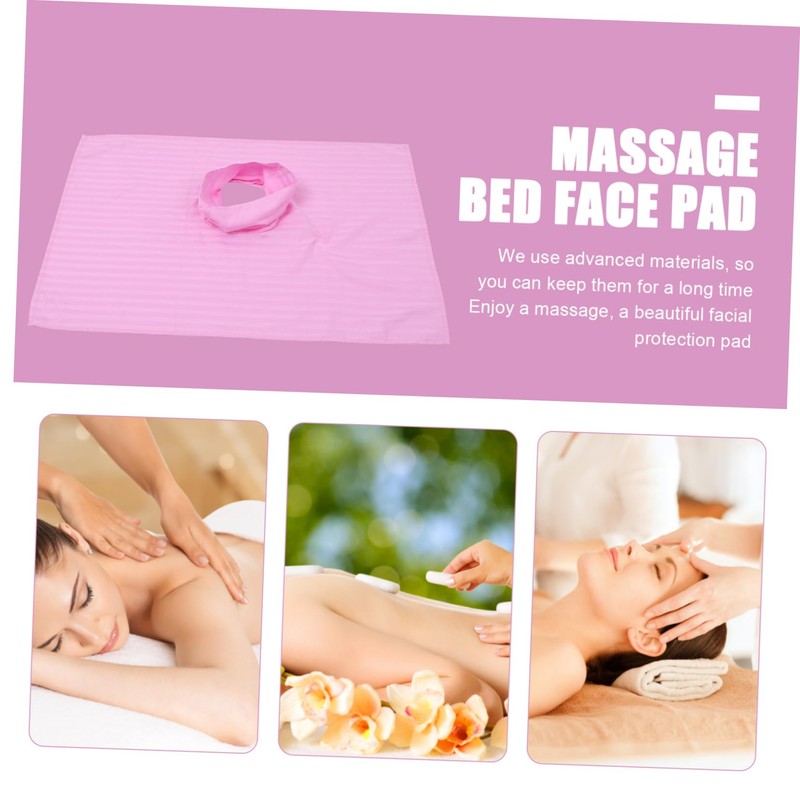 WOONEKY Massage Bed Sheet Face Hole Waterproof Spa Bed Cover