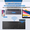 Rechargeable Wireless Keyboard Mouse, UrbanX Slim Thin Low Profile Keyboard