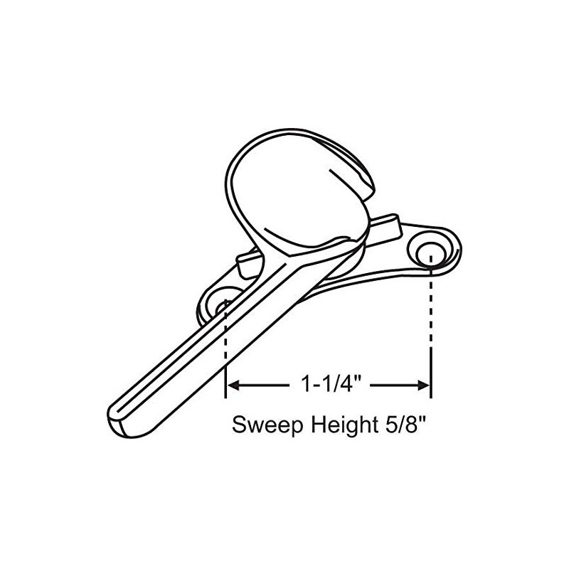 STRYBUC INDUSTRIES 558876 Sash Sweep Lock