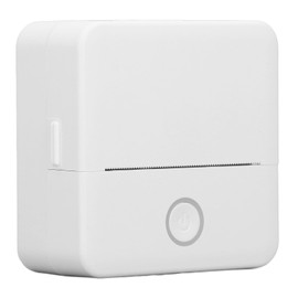 Airshi Mini Thermal Printer, Versatile Effort Saving One Click Operate Efficient Portable Thermal Printer Stable Printing for Working Groups for Review, Pocket Mini Sticker Printer for Notes