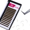 FADVAN Brown Volume Eyelash Extensions 0.07mm D Curl, 8-14mm Mixed