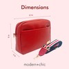 Modern+Chic Alice Crossbody Bag: Vegan Leather Purse with Roomy Exterior/Interior