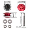 ANJOSHI 2Pack Quick Release Latch Lock Clip Push Button Bonnet