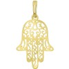 Collar con colgante de filigrana Hamsa de oro amarillo de