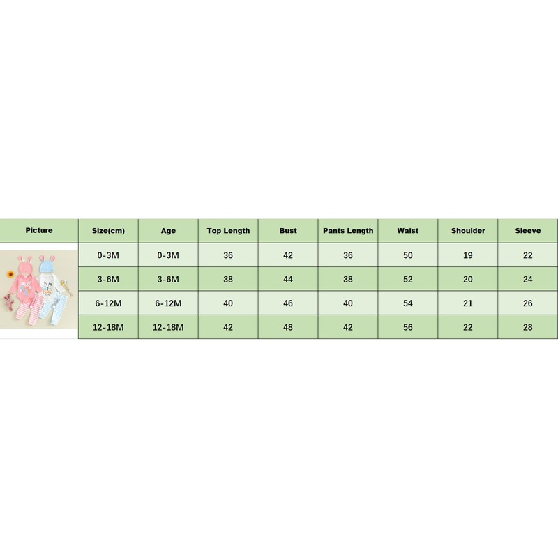 CocMouse Infant Baby Easter Jumpsuit Set Long Sleeve Romper Bodysuit