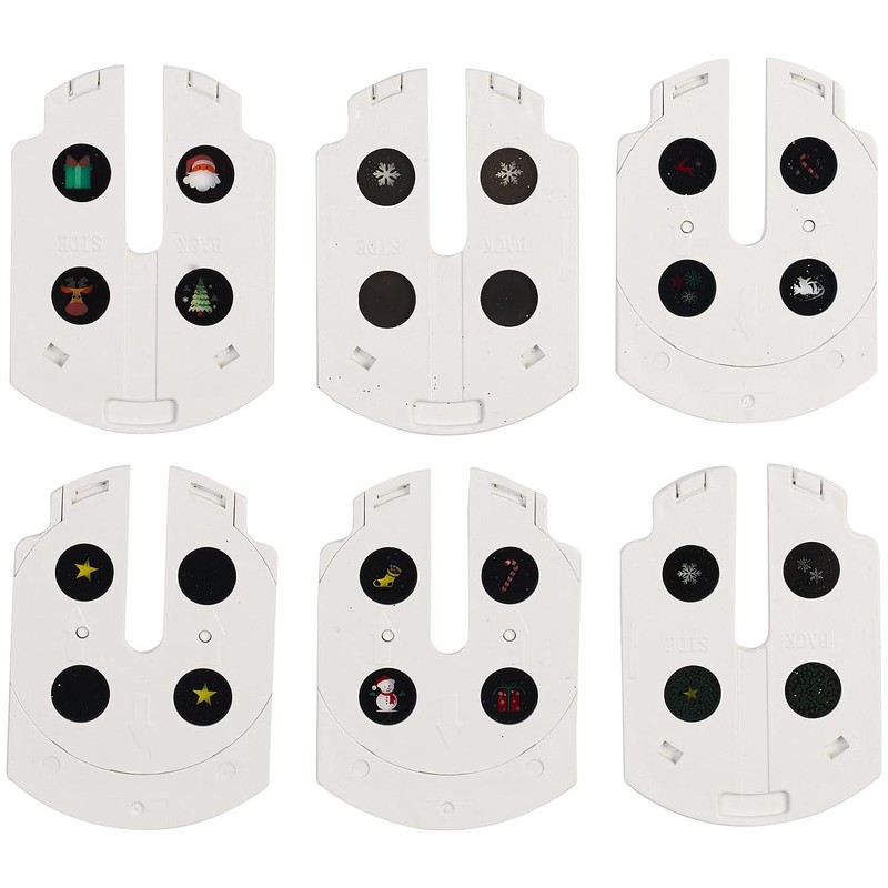 infactory Christmas Tree Toppers: LED Poinsettia Tree Topper with Projector,