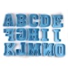 Jumbo 3D Silicone Letter Molds LARGE 6" Tall/ Shipping from
