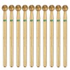 sourcing map 10pcs 100-120 Grits Diamond Grinding Bit 4mm Ball
