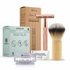 Bamboozy Safety Razor Starter Kit, Shaving Soap and 20 Razor