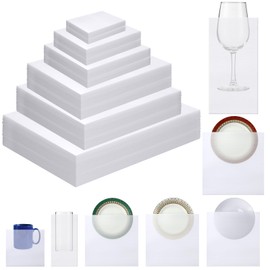 Frienda 180 Pcs Plate Packing Sleeves for Moving 6 Sizes Cushion Foam Pouches Foam Packing Pouches Foam Sleeves for Packing Dishes Glasses China Plate Mug Cup Shipping Packaging Cushioning Supplies