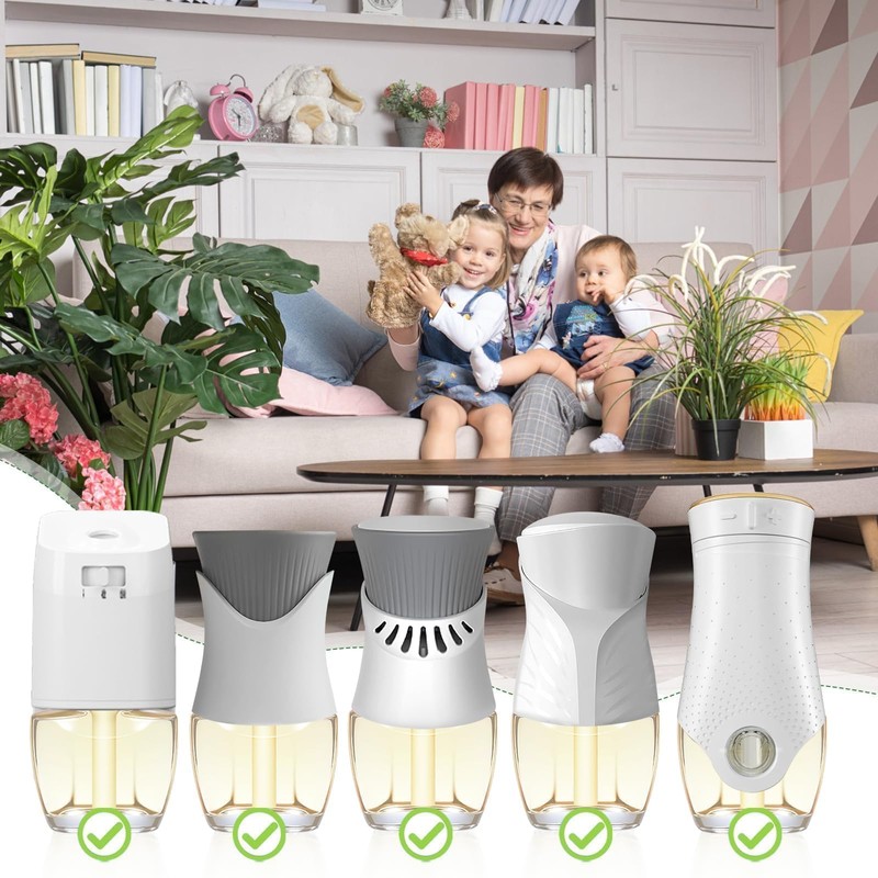 Citronella Plug In Air Freshener Refills, for Bedroom, Bathroom, 12