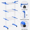 Large Clothes Drying Rack, 4-Tier Clothes Drying Rack with 67H