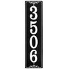 Reflective Address Plaque, Aluminum Address Sign, Vertical House Numbers for