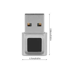 USB Fingerprint Reader for Windows 10. 360 Degree Touch, Fingerprint Reader, Quick Adjustment, High Sensitivity
